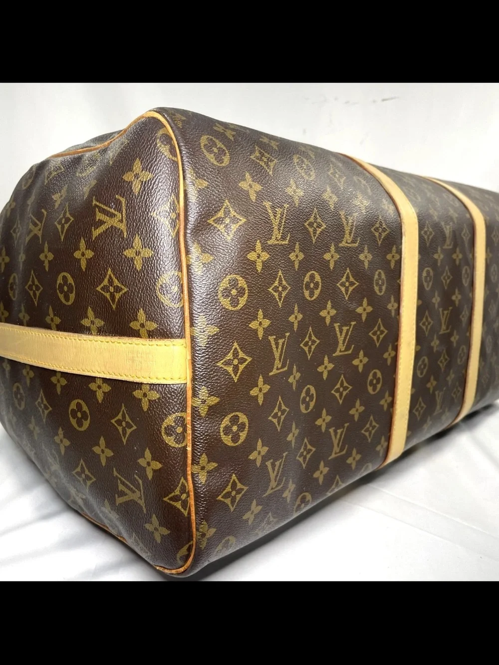 Louis Vuitton Brown Monogram Canvas Duffel with Vachetta Trim